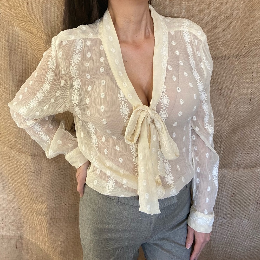 Marcus Beige Blouse
